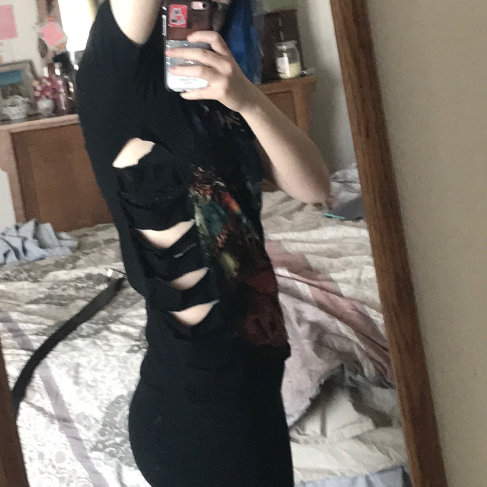 side cut Judas Priest band tee